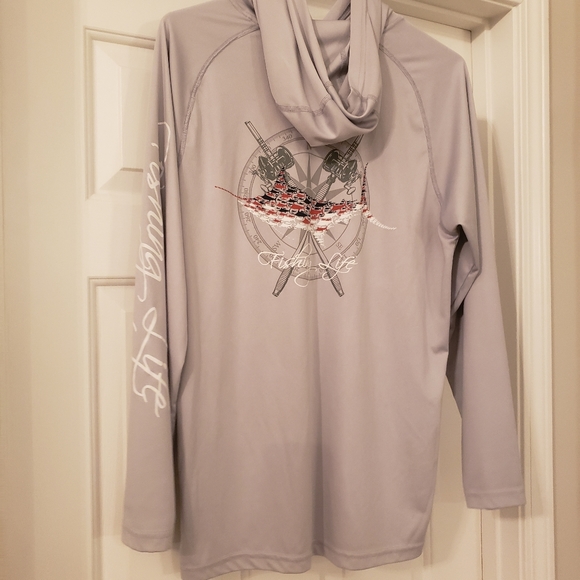 Fishing Life long sleeve hoodie - Picture 3 of 4